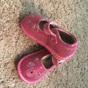 NWOT-Hot Pink Mary Jane Shoes